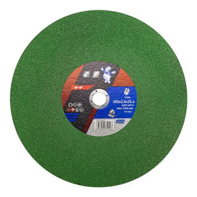 China Brown corundum abrasive Saint-Gobain Norton Low Price 14inch 355mm 16inch 400mm Metal Cutting Disc Cutting Wheel For Stainless Steel for sale