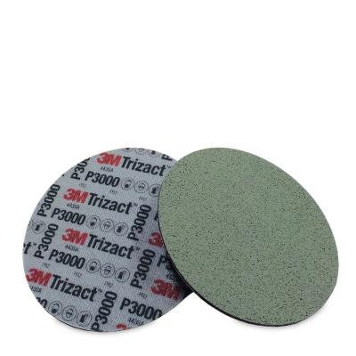 China Automotive beauty industry grinding 3M Trizact 6Inch Wet and Dry Car PaintSuperfine Beauty Sponge Disc Sanding Sponge for sale