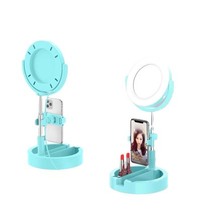 China Selfie Ring Light LED Selfie Camera Light Dimmable Circle Desk Lamp with Mobile Phone Holder for YouTube Live Stream /TikTok/Makeup for sale