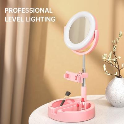 China Selfie Ring Light LED Camera Light Dimmable Circle Desk Lamp with Cell Phone Holder for YouTube Live Stream /TikTok/Makeup for sale