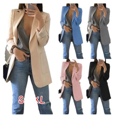 China Autumn And Winter Explosions Fashion lapel cardigan slim temperament thin suit coat women QUICK-DRY for sale