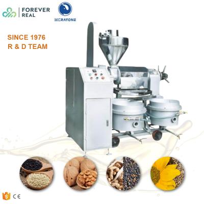 China food & Beverage/oil plant automatic wooden bsmall oil press oil presser cold-hot temperature control oil extractor with filter for sale