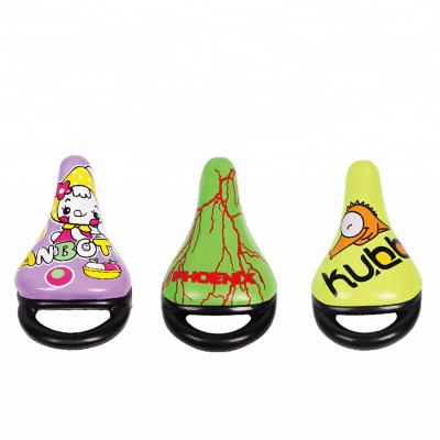 China Lovely Image Kids High Elastic Sponge Child Bicycle Saddle With Handle for sale