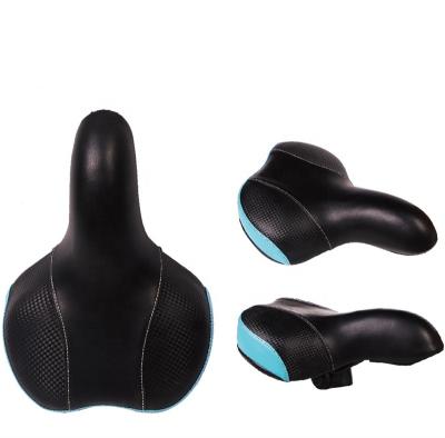 China Mens Firm Foam Filling Soft Cover Steel Rail Bicycle Saddle for sale