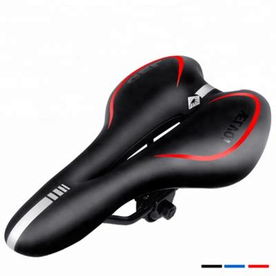 China thick silicone cavity saddle soft rubber bicycle saddle seat crate and comfortable for sale