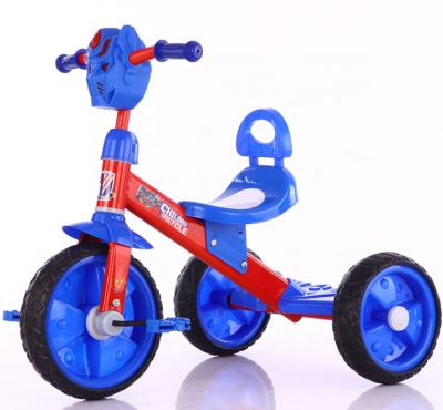 China Ride On Toy CE Certification Red And Blue Color Kids Tricycle With Backrest Seat for sale