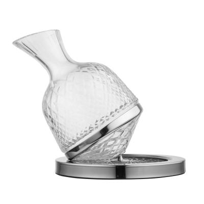 China New Classic/Postmodern Luxurious Rotary Tumbler Diamond Glass Whiskey Decanter for sale