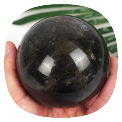 China Europe wholesale bulk crystal cuarzoss natural quartz stone open healing crystal balls sphere smokey quartz for sale