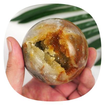 China Europe wholesale bulk crystal natural cuarzoss quartz stone open healing crystal balls sphere shungite for sale