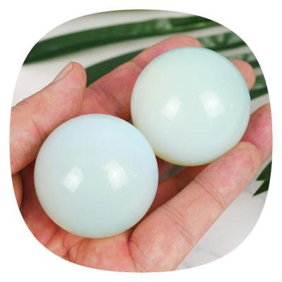 China Wholesale Europe natural loose crystal cuarzoss quartz stone open healing crystal balls sphere white opal for sale