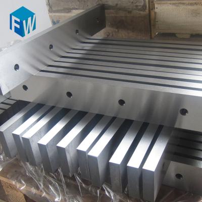 China Crushing stainless steel material SKD11 1270*80*25 plastic guillotine shear blade for sale for sale