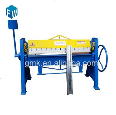 China Small factory machine carbon steel hand sheet metal folder machine direct iron sheet manual folding machine for sale for sale