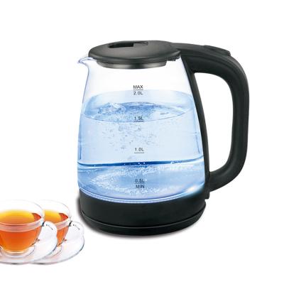 China 360 Degree Rotation Base 2021 Stainless Steel Kettle Popular Pyrex Coffee Pot Hotel Electric Kettle Glass Glass Kettle Wholesale for sale