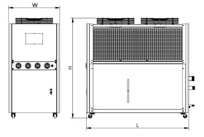 China CE Standard Air Cooled Water Chiller Rapid Heat Transmission TCA Series for sale