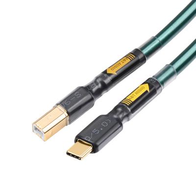 China Computer Hi-Fi Mixer Multi-shield Cable USB Sound Card Decoder Cable MP3/MP4 Player Data USB Audio Cable for sale