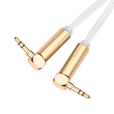 China The 3.5mm aux cable. Car HIFI OCC Silver Phone AUX Male-to-Male Connection Audio Audio Cable. car for sale