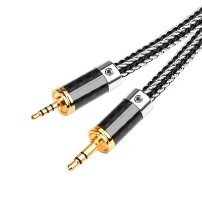 China Car 2.5 HIFI 3.5 to Hi-Fi Audio Cable OCC Silver Stereo 3.5 to 2.5mm Earphone Cable for sale