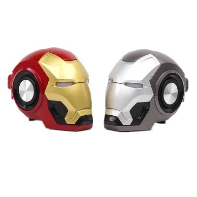 China None Wholesale Portable USB Charging Iron Man Profile Car Mini Wireless Speaker for sale