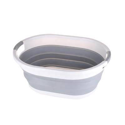 China 2020hot sale sustainable fold up large collapsible plastic washbasin pet tub for sale