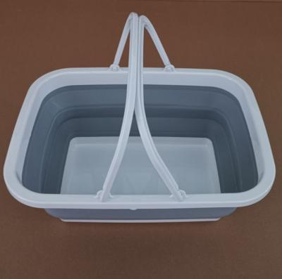 China Factory direct folding portable square folding basket, portable folding storage basket, fruit and vegetable folding storage basket for sale