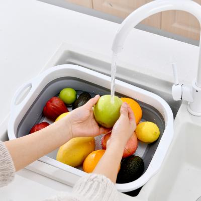 China Factory direct folding chopper kitchen supplies folding storage box vegetable sink chopper folding vegetable sink for sale