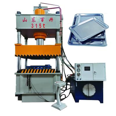 China Factory 315 ton metal pallet forming hydraulic press stainless steel platen drawing and hydraulic deep drawing press for sale