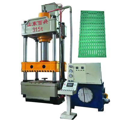 China Machinery Repair Shops 315 Tons Hydraulic Press Machine SMC BMC Hydraulic Press Cover Manhole Resin for sale