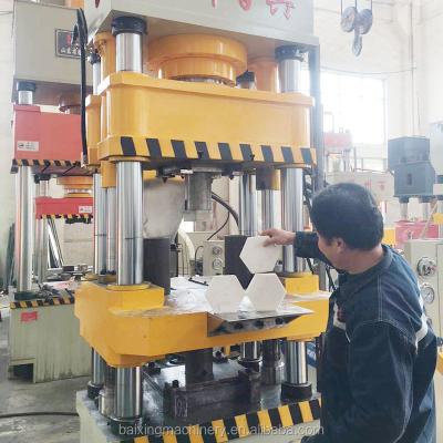 China Stamping Hydraulic Press Machine YL32-630tons Four Columns Automatic Powder Feeding Brick for sale