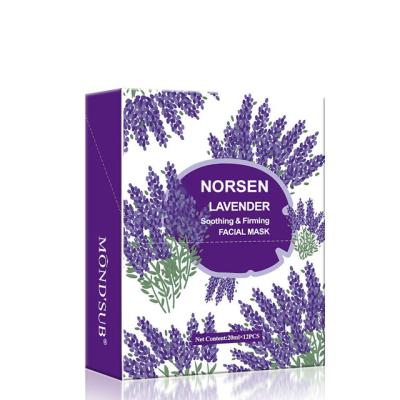 China Private Label Nourishing Nourishing Organic Skin Whitening Moisturizing Lavender Leaf Facial Mask for sale