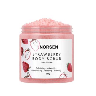 China Private Label DEEP CLEANING Strawberry DEEP CLEANSING Natural Organic Moisturizing Exfoliating Body Scrub for sale