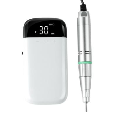 China Jimdoa New Arrivals 20W 30000RPM Low Noise Low Noise Manicure Pedicure Set Electric Rechargeable Portable Nail Drill Machine for sale