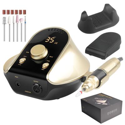 China Jimdoa Lightweight New Arrival Strong Electric Nail Drill Manicure 35000rpm Professional Nail Drill Machine for sale