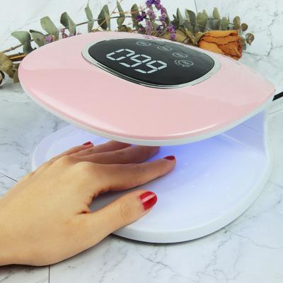 China New Pro Dual Wireless UV Rechargeable LED Gel Cure 60W Gel Dryer Sun Gel Dryer Nail Fast Cure Lamp Cordless UV Rechargeable Led Lamp For Salon Manicure for sale