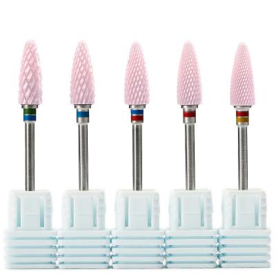 China Hot Sale 2.35mm Nail Salon Amazon Nail Salon Leg Set Cuticle Ceramic Nail Drill Bit Grinder Bit Ceramic Nail Drill Bit File With Factory Price for sale