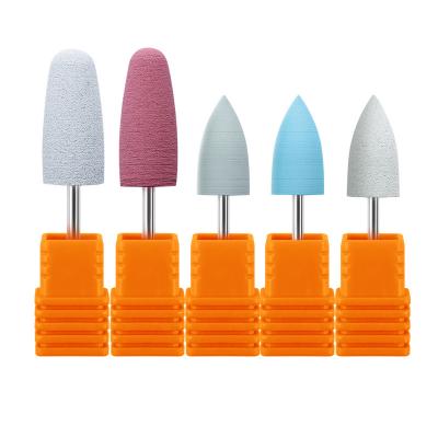 China Nail Salon Profession Nail Manicure Supply Quartz Silica Gel Nail Drill Bit Remove Armor Pedicure Tools for sale