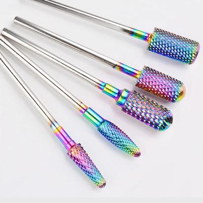 China Light Weight 5-1 Light Weight Pedicure Manicure Nail Bits Carbide E File Tungsten Nail Drill Bit For Nail for sale