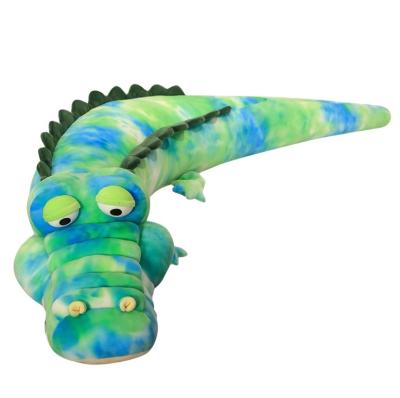 China Free Shipping Plush Sample Festival Gifts 80/100/120/140/170 cm Custom Stuffed Soft Boa Green Pillow Crocodile Pet Plush Toy for sale