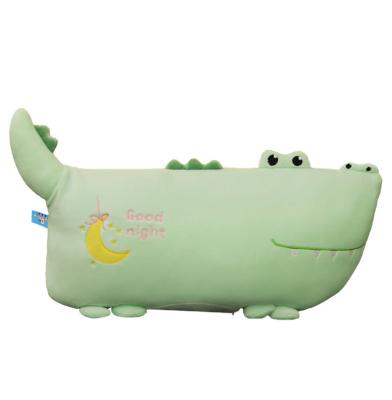 China Plush in stock hot selling 2021 60/80/100 cm custom stuffed soft boa light green alligator pillow for sale