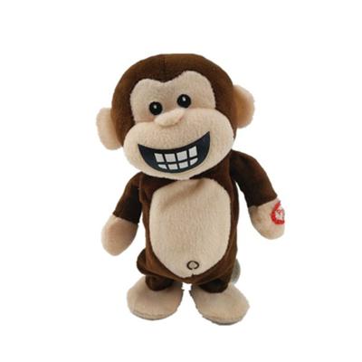 China Walking and Voice Recording Plush Stuffed Plush Toys Talking Monkey for sale