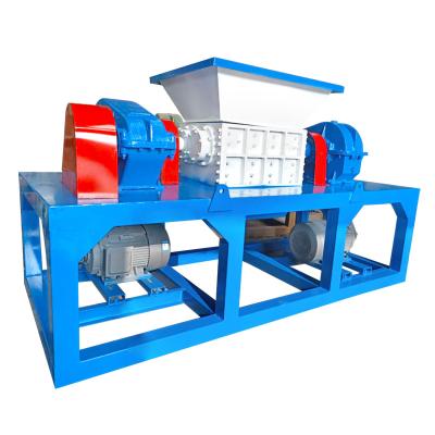 China Building Material Shops Waste Plastic Bottle Mini Double Shaft Shredder Cardboard Rubber Metal Machine For Waste Recycling for sale