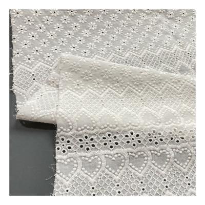 China African Viable Dry French Net White Chemical Flower Cotton Eyelet Trim Perforated Embroidery Lace Fabric For Nigeria Wedding for sale