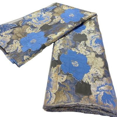 China 2021 China manufacturer new high quality luxury floral jacquard satin brocade fabric for clothing for sale