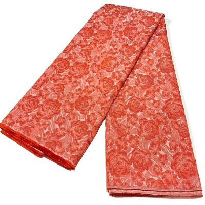 China New Jacquard Design Best Selling High Quality African Jacquard Lace Fabric Embroidery Brocade Lace Fabric 2021 For Nigerian Party for sale