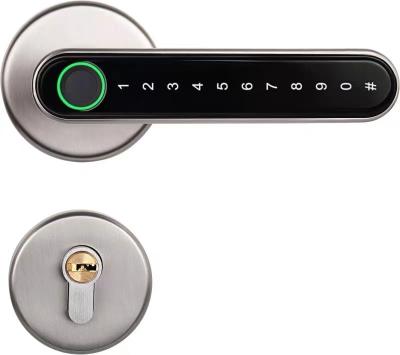 China Home High Quality Handle Hotel Office Apartments Door Lock Smart Fingerprint with Tuya or TTlock for sale