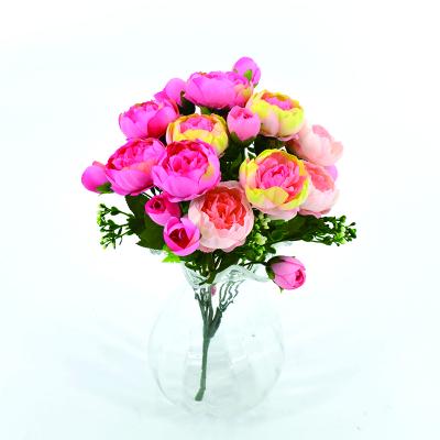 China Natural Touch Flower Peony Artificial Flower Realistic Silk Rose for sale