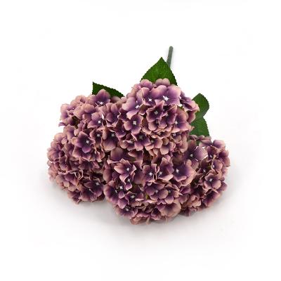 China Fashion Natural Wedding Decoration Plastic Touch Flowers Flowers Artificial Hydrangea for sale