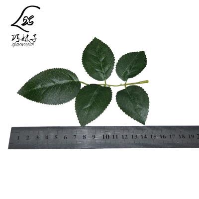 China High Quality Natural Touch Decoration Artificial Rose Leaves for sale