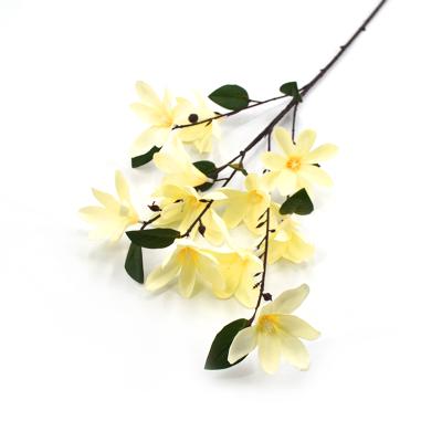 China Real-touch Natural Artificial Magnolia Bouquet Plant Flowers Magnolia Touch Home Decor for sale