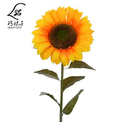 China Natural High Quality Long Stem Big Touch Sunflower Artificial Flowers for sale