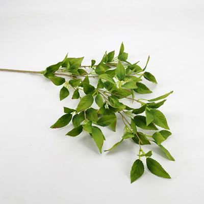 China Natural Touch Artificial Plants Leaves Real Leaf Artificial Plants Green Greenery Long Branches Tree Leaves for sale